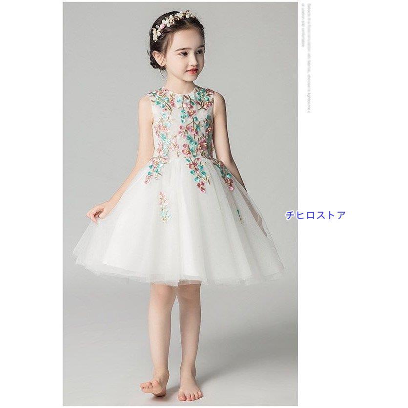 子供 ドレス フラワーガール ベールガール リングガール ピアノ 発表会 花柄 ショート丈 ロング丈 ファスナー 中学生 ワンピース ノースリーブ お姫様 上品 エレ |  | 03
