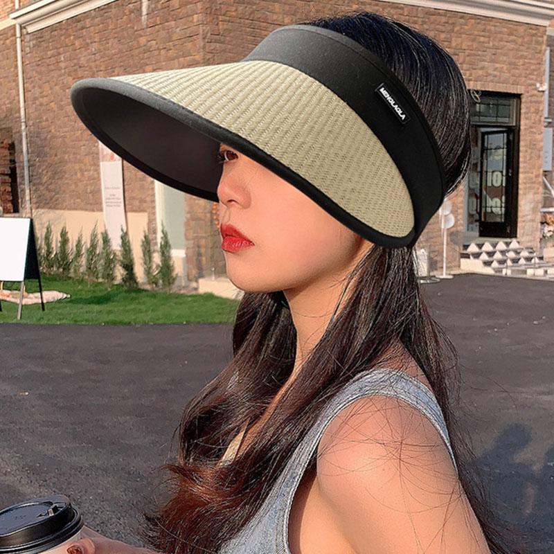 サンバイザー レディース つば広 UVカット 帽子遮光100 日よけ 日焼け防止 おしゃれ 女性 洗える フリーサイズ 紫外線対策 自転車 旅行｜chihiro1-store｜06