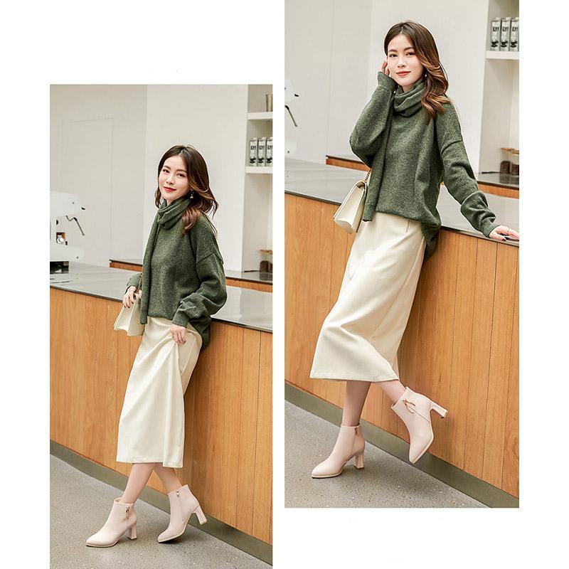 ブーツ レディース ショートブーツ ブーティー チャンキーヒール