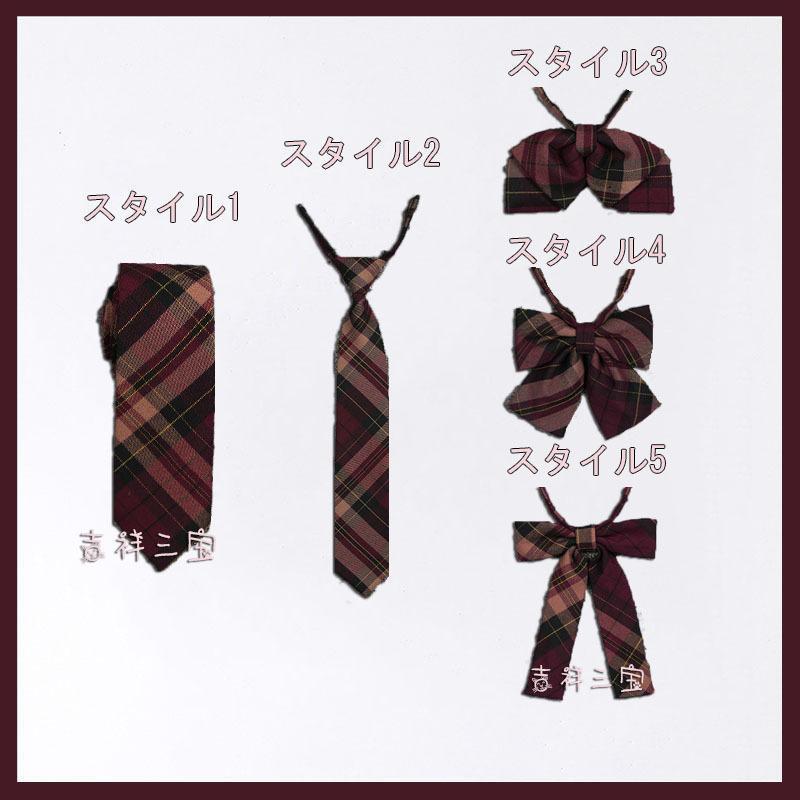 160　紺チェック柄　リボン　6点セット　女の子　卒業式　可愛いアイドル風　5 160 紺チェック柄 リボン 6点セット 女の子 卒業式 可愛い