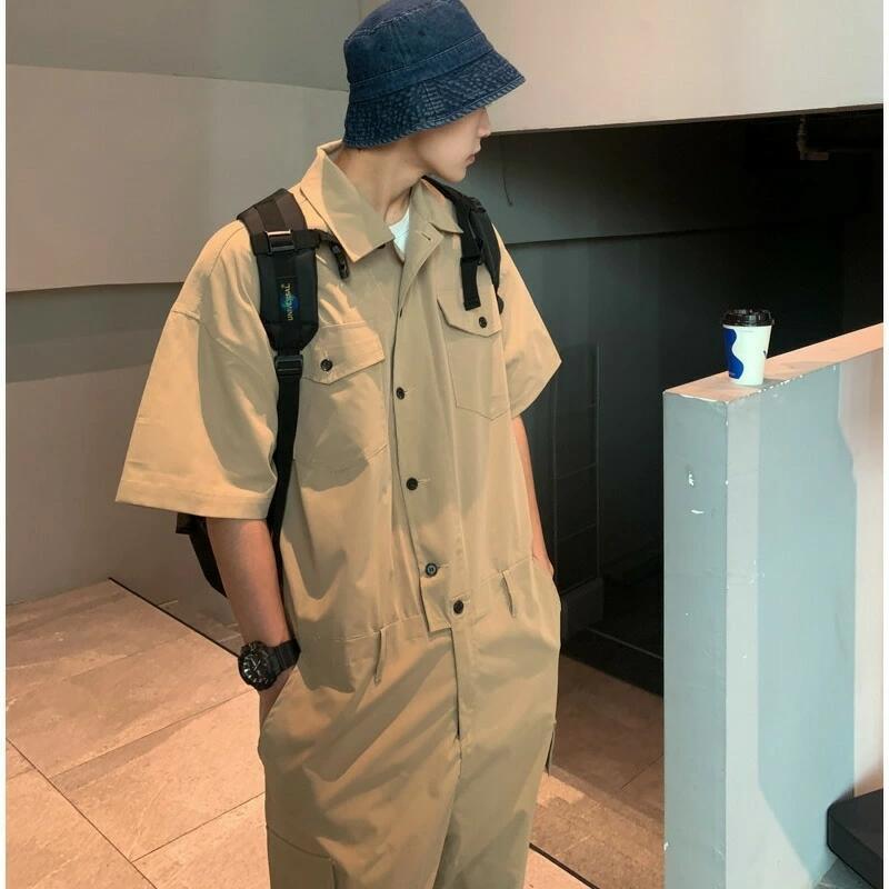 ゆったり ジャンプスーツ つなぎ ベルト付き バッグ付き 韓国 ゆったり ジャンプスーツ つなぎ ベルト付き バッグ付き 韓国