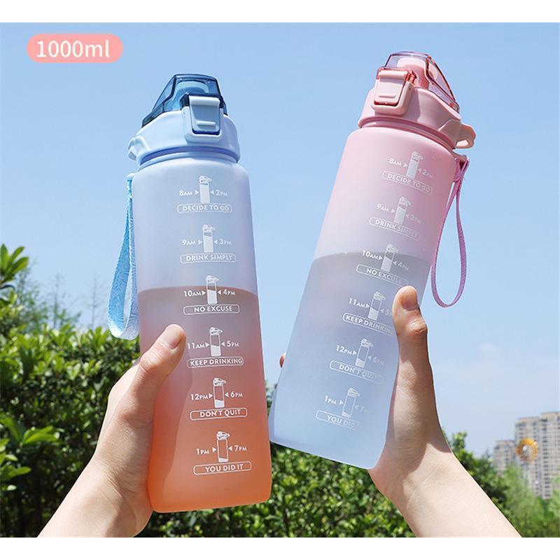 タイムマーカー付き 水筒 ウォーターボトル 1リットル ストロー タイムマーカー付き 水筒 ウォーターボトル 1リットル ストロー