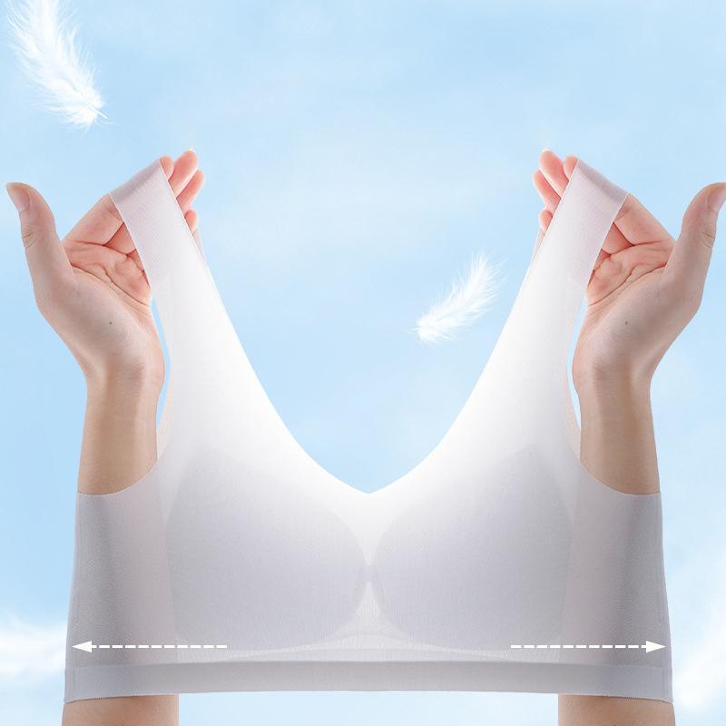 冷感ブラ ブラジャー接触冷感 極薄 ノンワイヤー ノンホック