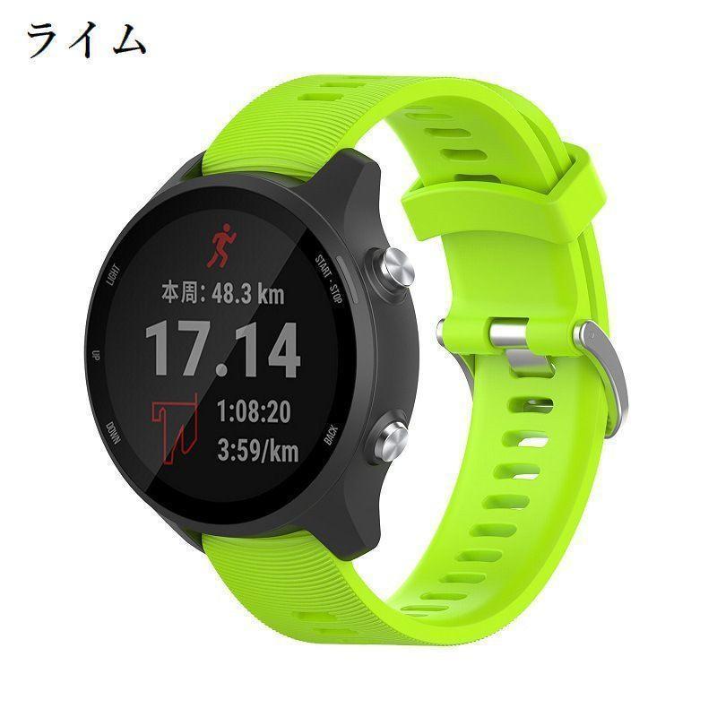 腕時計用ベルト スマートウォッチ用 交換用バンド Garmin venu2plus forerunner245M ガーミン シリコン 付け替え レディ｜chihiro1-store｜04