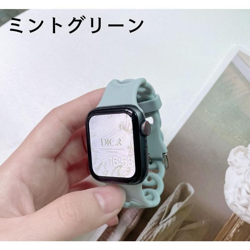 腕時計用ベルト アップルウォッチバンド apple watch用ベルト アップルウォッチ用 バンド シリコン 交換用 シンプル お洒落 普段使い スポ｜chihiro1-store｜11