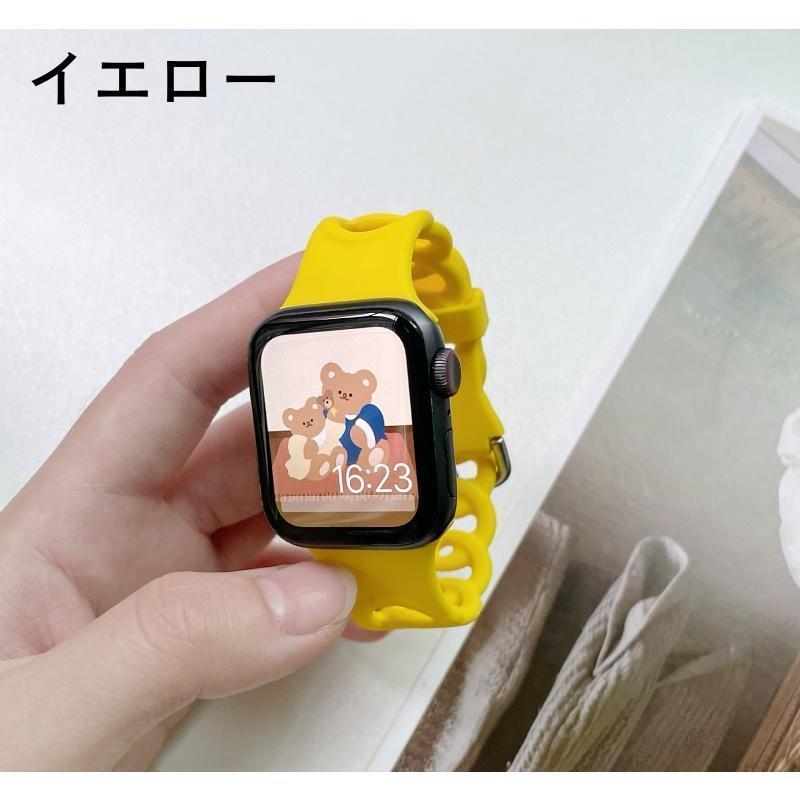 腕時計用ベルト アップルウォッチバンド apple watch用ベルト アップルウォッチ用 バンド シリコン 交換用 シンプル お洒落 普段使い スポ｜chihiro1-store｜18