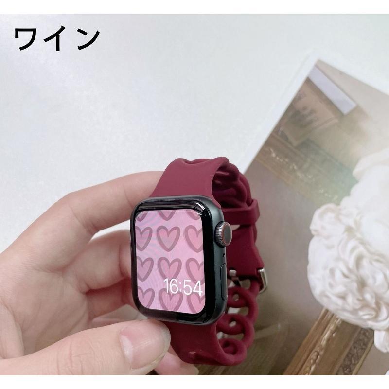 腕時計用ベルト アップルウォッチバンド apple watch用ベルト アップルウォッチ用 バンド シリコン 交換用 シンプル お洒落 普段使い スポ｜chihiro1-store｜07