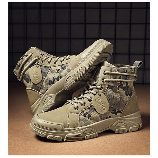 ワークブーツ メンズ ショートブーツ 編み上げ 迷彩 冬 エンジニア