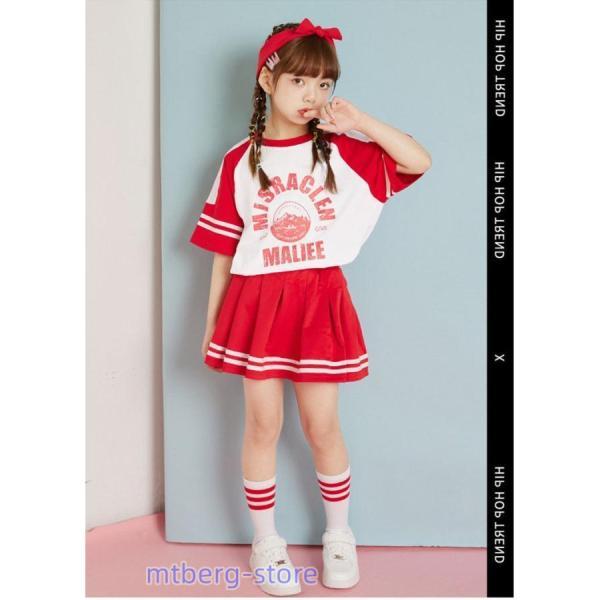 女の子 男の子 チア チアガール キッズ ダンス衣装 セットアップ