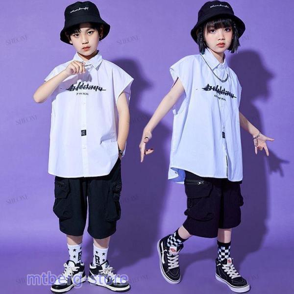 ノースリーブシャツ ショートパンツ カーゴパンツ ファスナー キッズ