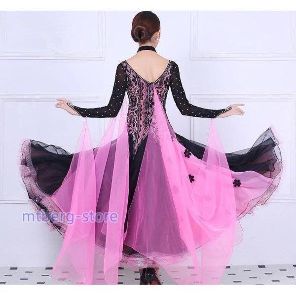 【美品 社交ダンス衣装】リバーシブル ワンピース KOBE zac zac 社交ダンス衣装 ワンピース モダンダンス ワルツ専用ドレス レッスン着