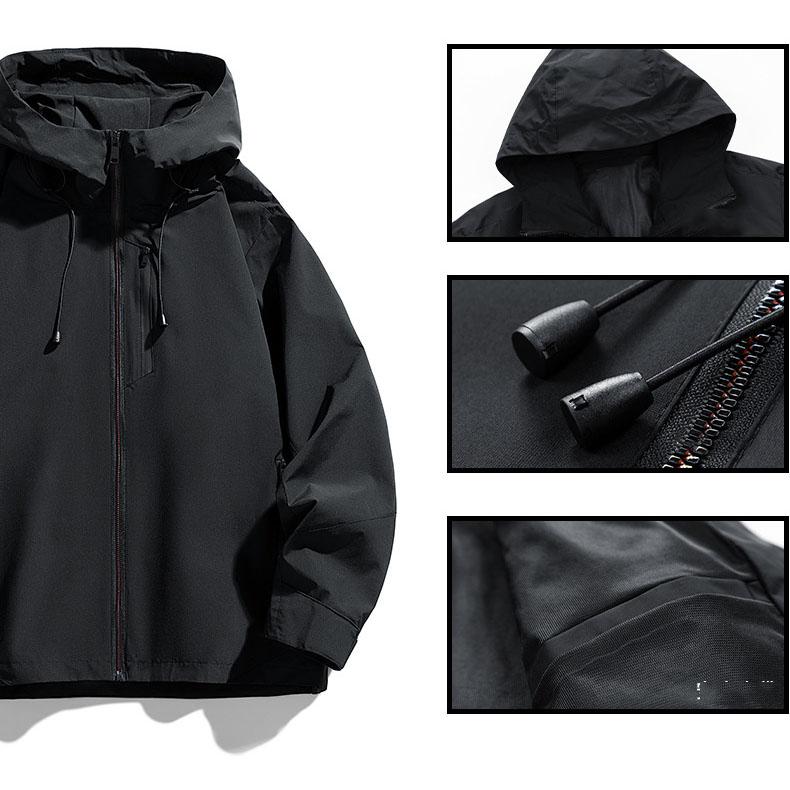 メンズ 春秋物 カジュアル フード付き スポーツ ファッション ジップ