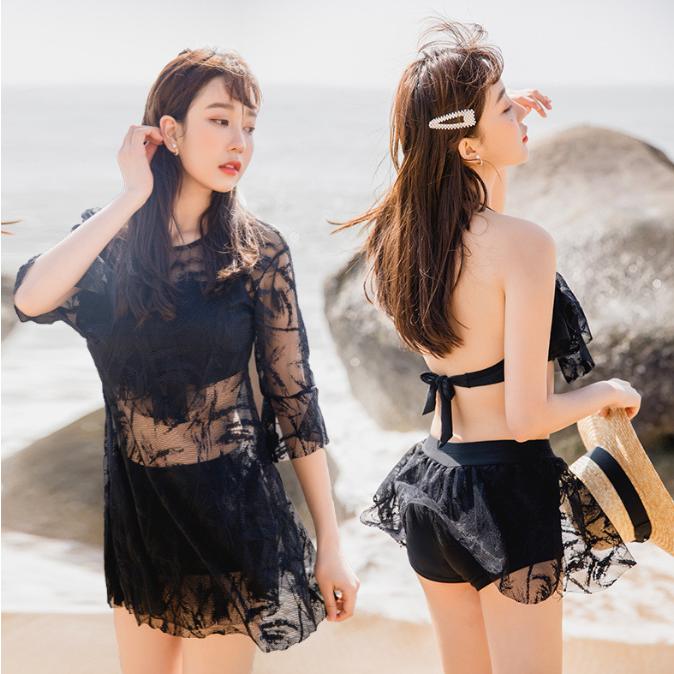 ビキニ 3点セット 水着 レディース セパレート 体型カバー ビキニ 3点セット 水着 レディース セパレート 体型カバー