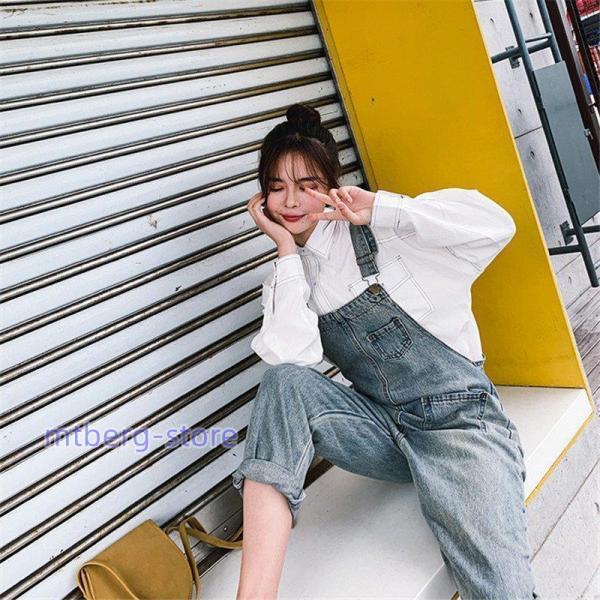 デニムサロペット オーバーオール オールインワン デニムパンツ