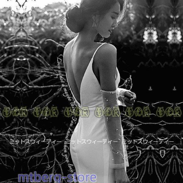 ウエディングドレス ロングドレス ウェディングドレス スリット 結婚式 キャバドレス 発表会 二次会 演奏会 パーディードレス スレンダードレス リゾートフォト ウエディングドレス ロングドレス ウェデイングドレス スリット 結婚式