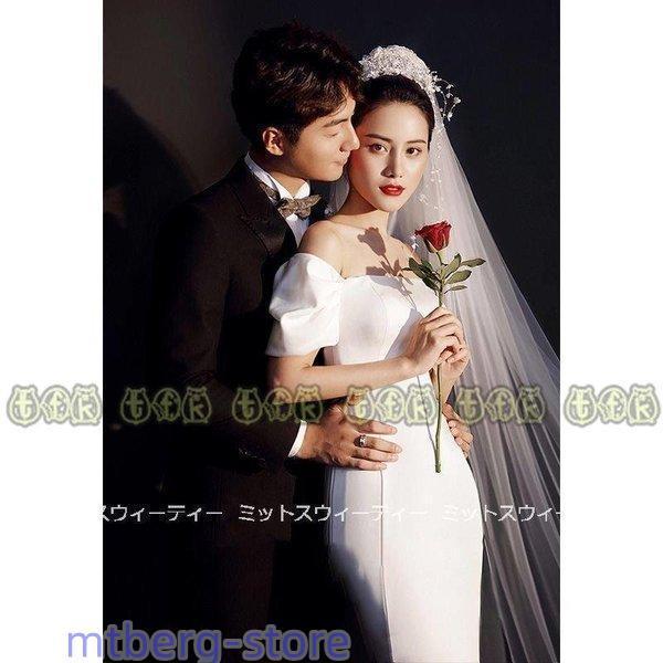 ウェディングドレス 二次会 花嫁 結婚式 イブニングドレスマーメイド