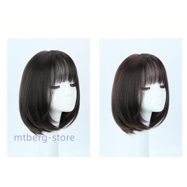 人毛100％ ウィッグ レディース 女性 ミディアム かつら ショートウィッグ ミディアムウィッグ フルウィッグ ボブウィッグ 耐熱 脱毛症 通気自然 ウィッグ ボブ 自然 フルウィッグ ショート カール ウイッグ