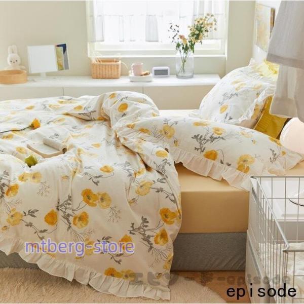 布団カバー セミダブル ダブル 4点セット 掛け布団カバー 綿100