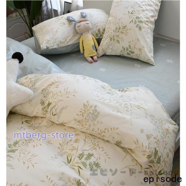 布団カバー 3点セット シングル 掛け布団カバー 綿100％ 柔らかい ベッドカバー マットレスカバー フラットシーツ 枕カバー ベッド用品 布団カバーセット | ブランド登録なし | 10