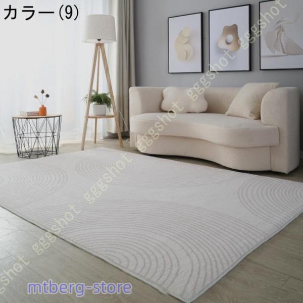 フランネルラグ カーペット ラグ 北欧 欧米風 長方形 花柄 洗える 北欧