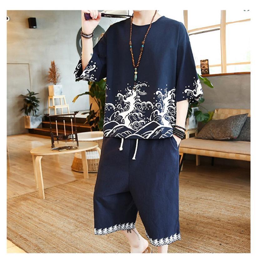 メンズ麻パンツ ダスセットアップメンズ サルエルパンツ バイク