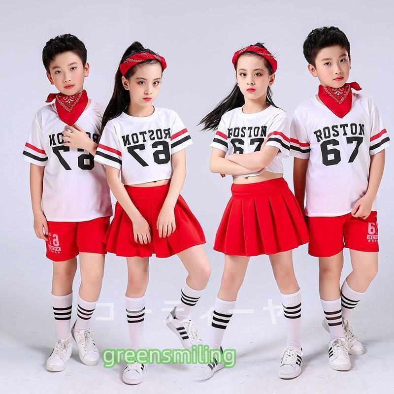 子供 チアガール衣装 ダンス衣装 キッズ チア 女の子 男の子