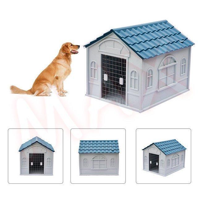 犬小屋 ドア付き ペットハウス ペットケージ 室内犬 プラスチック製 室外 犬
