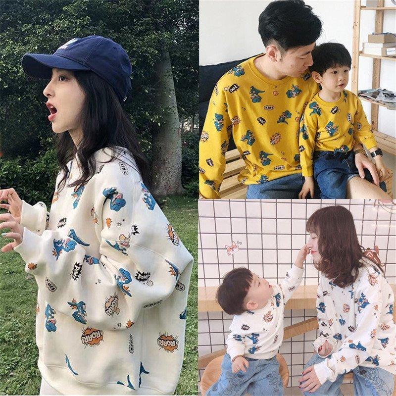 親子ペアルック ベビー 親子 パーカー 長袖 家族服 親子服 トレーナー ペアルック お揃い トップス 春秋冬 恐竜家族 子供服 カップル ご夫婦 お兄弟 姉妹 Qzdz15 Gorgeous Gift 通販 Yahoo ショッピング