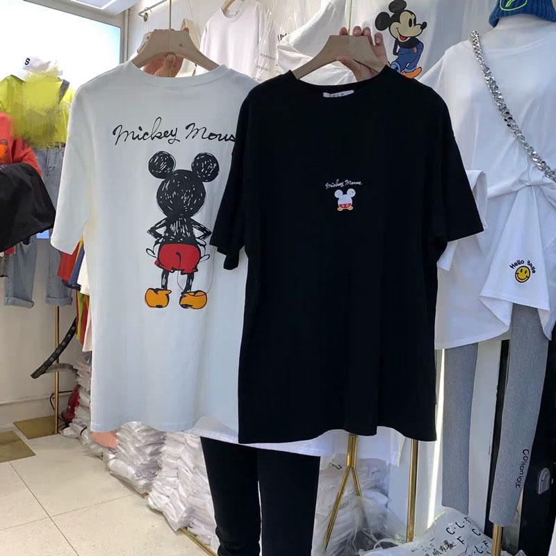 Tシャツ レディース ディズニー ミッキーマウス ミッキー柄 半袖 トップス ゆるtシャツ 丸首 ロング丈 大きいサイズ プルオーバー カジュアル 着痩せ 上着 夏 Ysfbx24 Gorgeous Gift 通販 Yahoo ショッピング