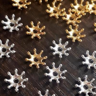 7g 】 お花のガク 花芯 座金 パーツ ビーズキャップ めしべ 花 ビーズ 
