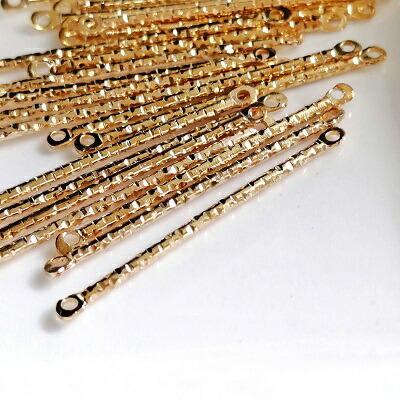 チャーム パーツ 連バー 【 50本 30mm 】 両カン スティックコネクター 