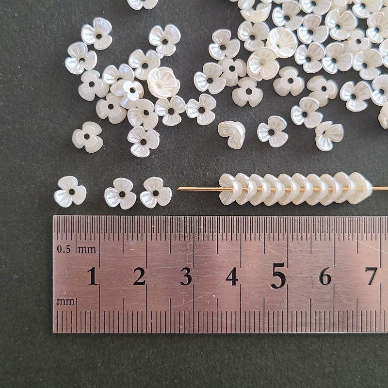 超 ミニ フラワー 【 6mm 100個 】 ビーズ パーツ お花 小花