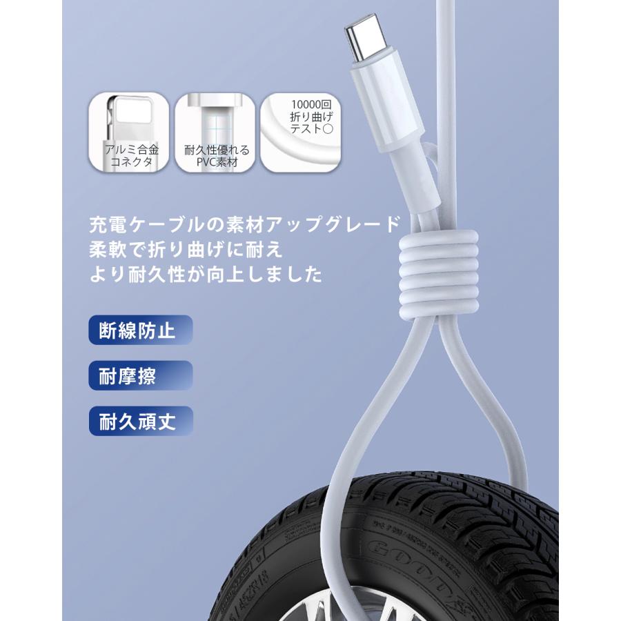 iPhone 充電 タイプC 急速充電器 PSE認証 スマホ充電対応 PD充電器20W iPhone 充電 Type-C充電器 アイフォン充電 PD充電ipad/iPhone対応｜chiisaimise｜07