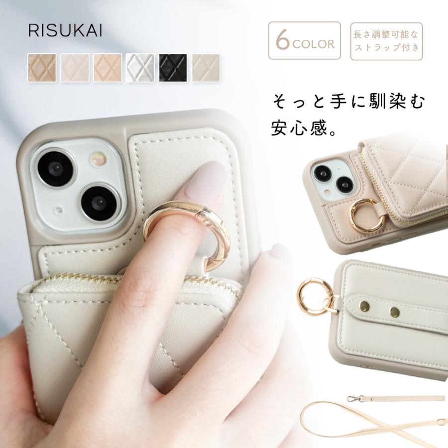 【iPhone17e ケース】スマホショルダー キルティング iphone17 16 スマホケース 手帳 iPhone15ケース 携帯 ケース iPhone14/13 カードポケットカード収納 ギフト（Yahoo!・小さい店）