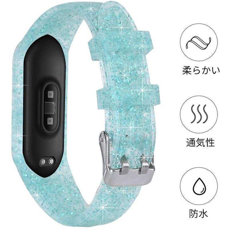 ネットワーク全体の最低価格に挑戦 Seafirst シャオミ適用交換バンド 点滅粉付きバンド Mi band 2本セット 5適用ベルト Mi Xiaomi  band 5適用バ スマートウォッチ本体