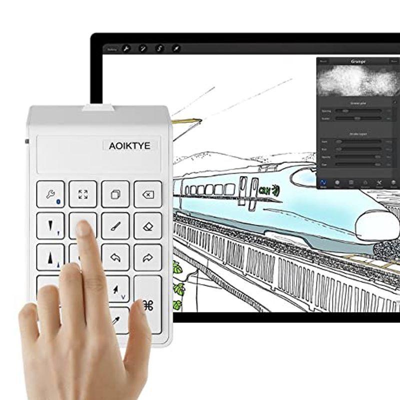 AOIKTYEキーボードforProcreate、procreate 左手デバイスfor iPad 