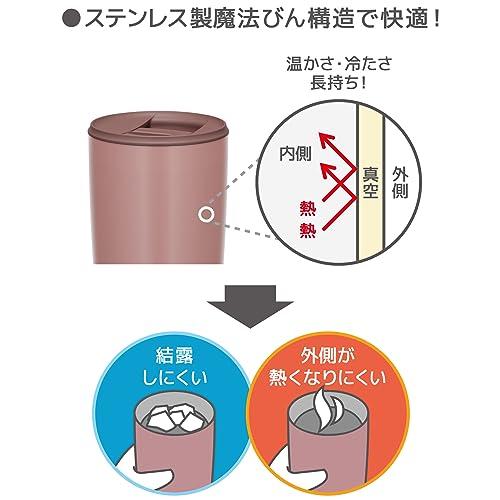 サーモス 真空断熱タンブラー フタ付き 300ml ミルクブラウン JDP-301 MBW｜chiisanashiawase-y｜06