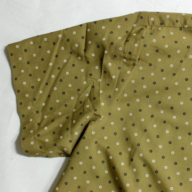 BRIXTON ブリクストン 半袖カジュアルシャツ 小紋柄 オリーブ | BRIXTON | 04