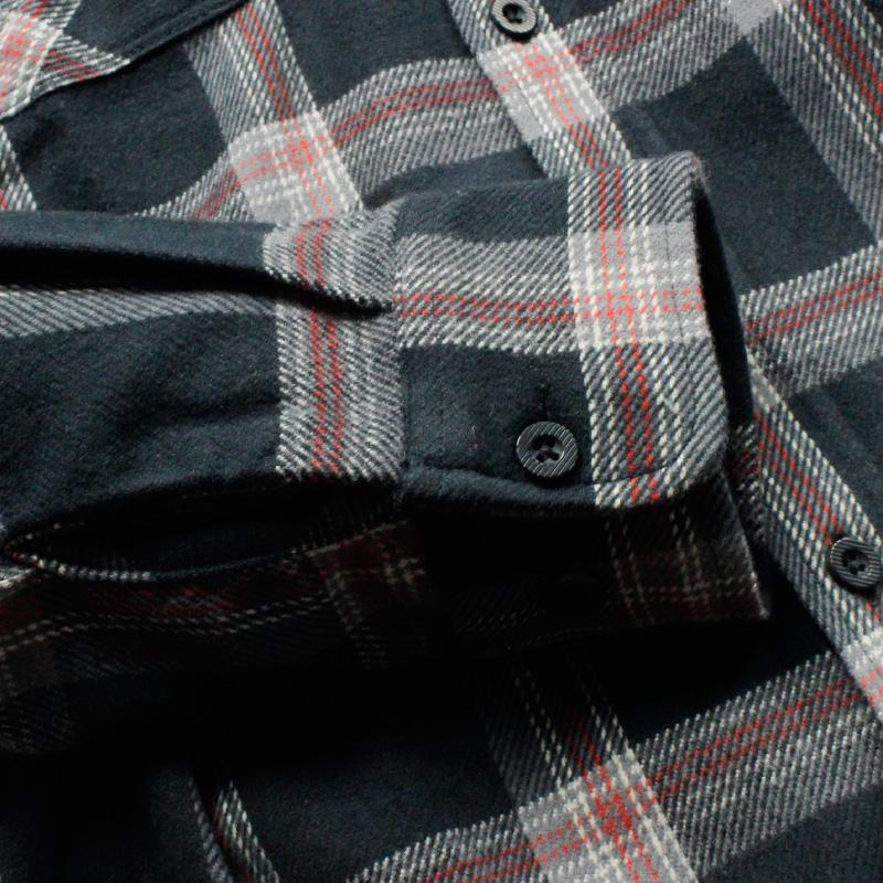 BRIXTON ブリクストン ネルシャツ チェックシャツ ストレッチ生地 ブラック系チェック 黒 | BRIXTON | 04