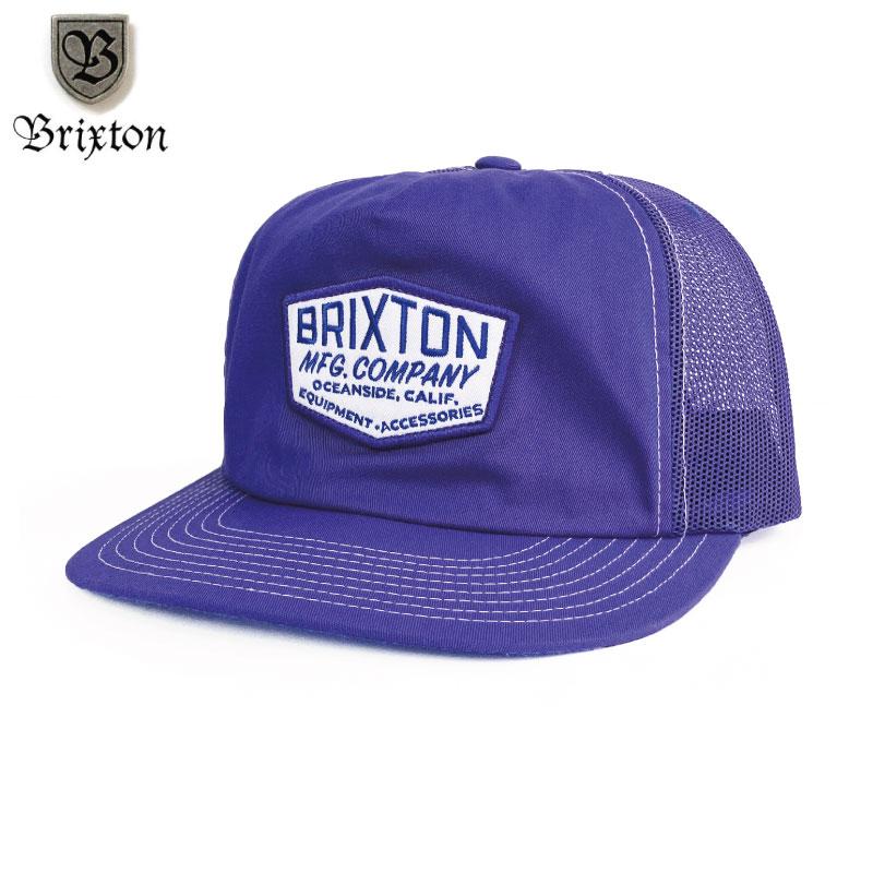 Brixton ブリクストン メッシュキャップ トラッカーキャップ ワッペン ロイヤル ブルー | BRIXTON