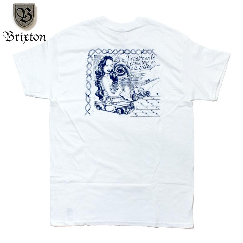 数量限定アウトレット最安価格 Brixton ブリクストン Tシャツ イラスト プリント ホワイト Aynaelda Com