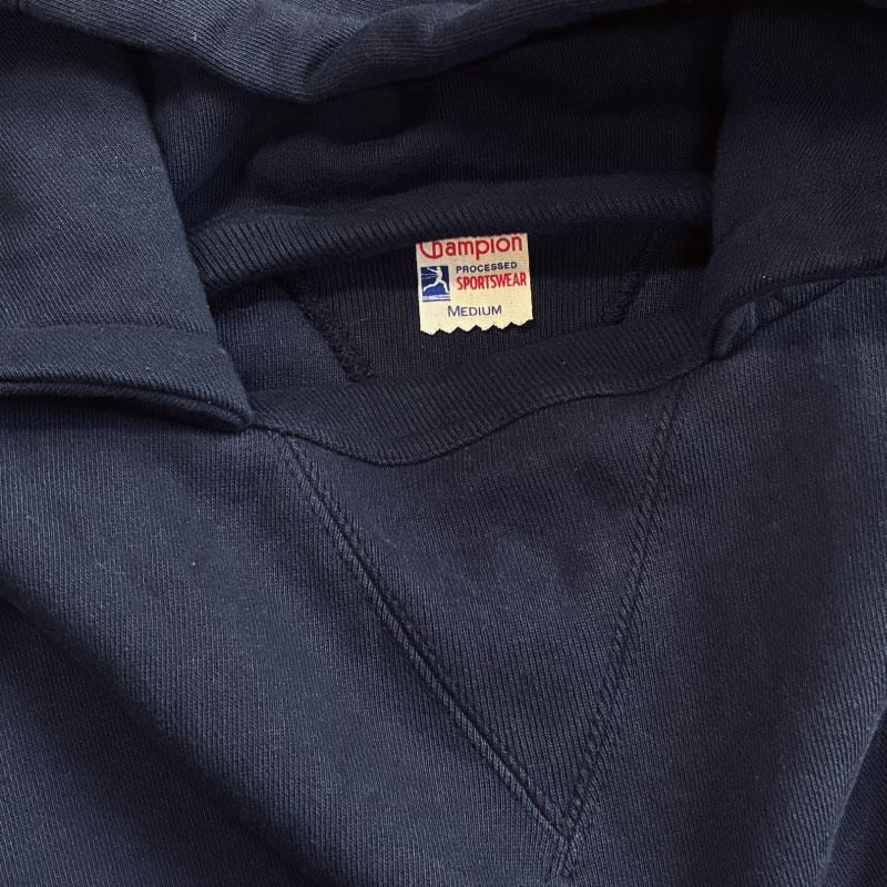 Champion（チャンピオン） 復刻 後付けパーカー カレッジプリント 三段
