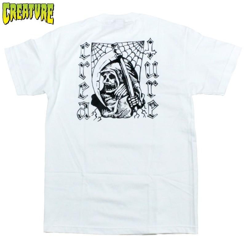 Creature クリーチャー Tシャツ 死神 スカル ガイコツ ホラー 白 ホワイト Creature M Wht Chiki Chiki ヤフー店 通販 Yahoo ショッピング