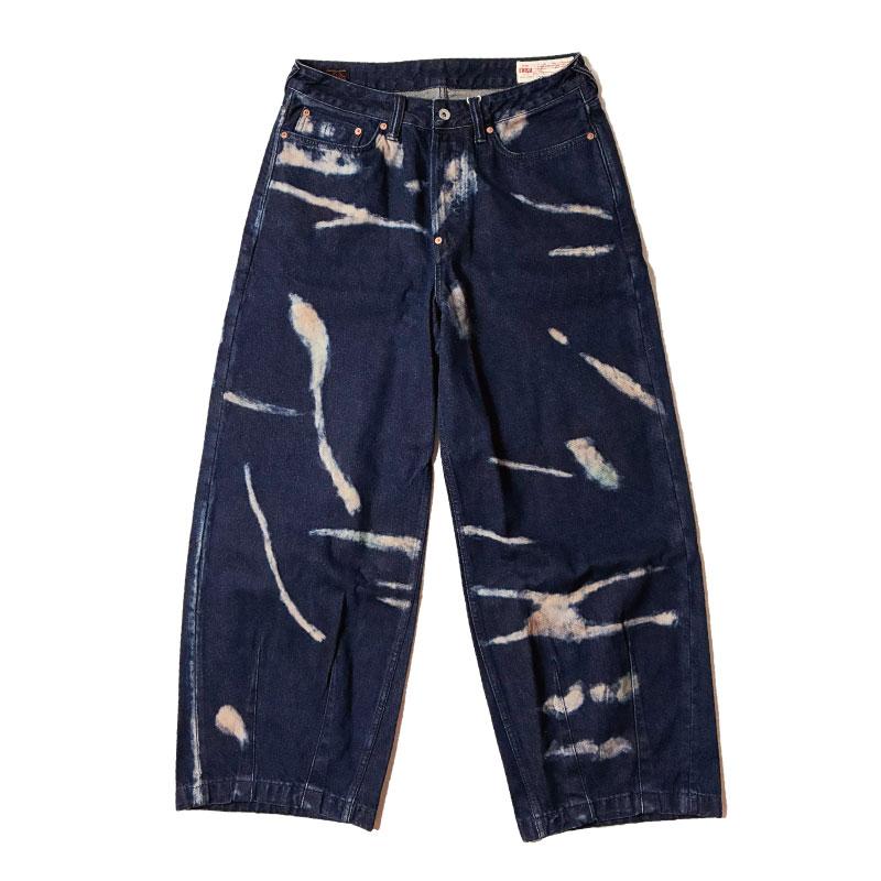 エヴィス　EVISU 5500 カモメ総柄　濃紺インディゴ　デニムパンツ　30. EVISU エヴィス デニム ジーンズ バルーンフィット 濃紺