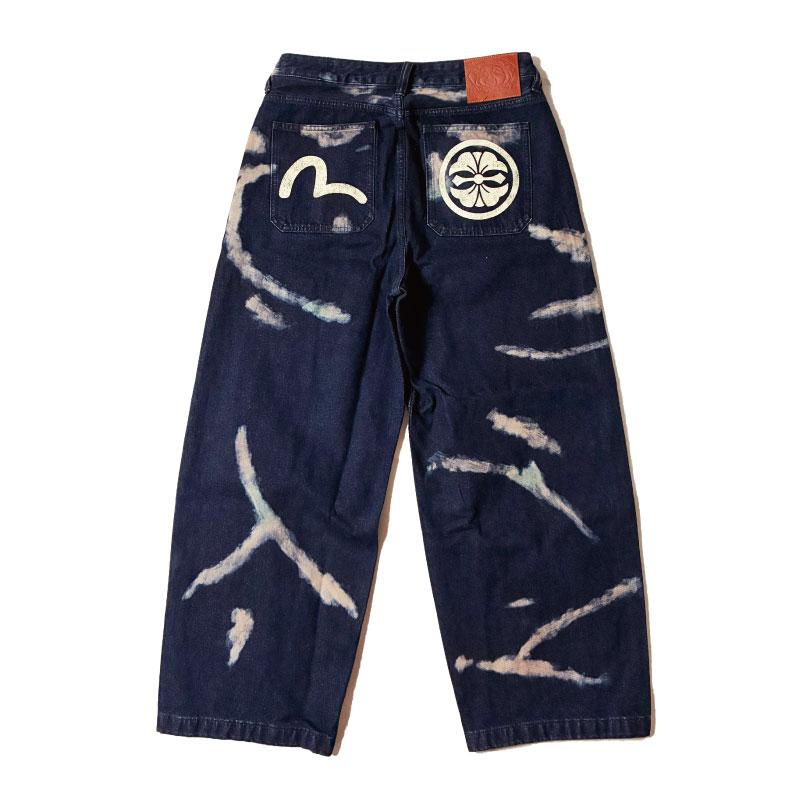 EVISU エヴィス デニム ジーンズ バルーンフィット 濃紺 インディゴ