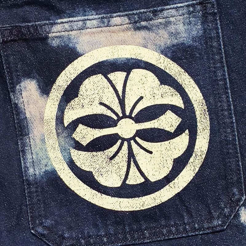 EVISU エヴィス デニム ジーンズ バルーンフィット 濃紺 インディゴ