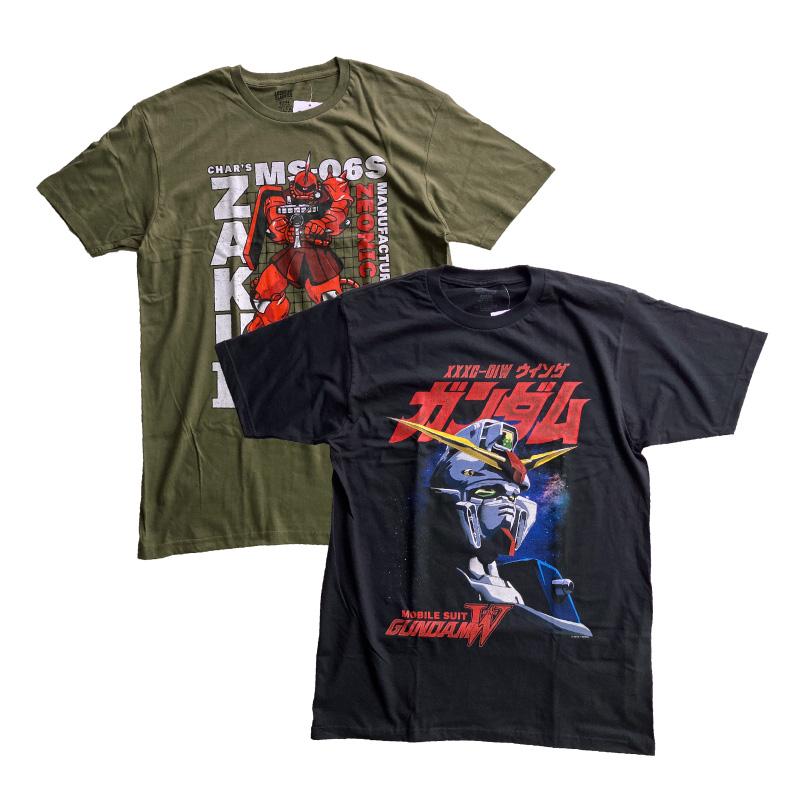 激レア　海外オフィシャル　機動戦士ガンダム　ウィングガンダム　Tシャツ STRICT-G JAPAN『新機動戦記ガンダムW Endless Waltz』筆絵T