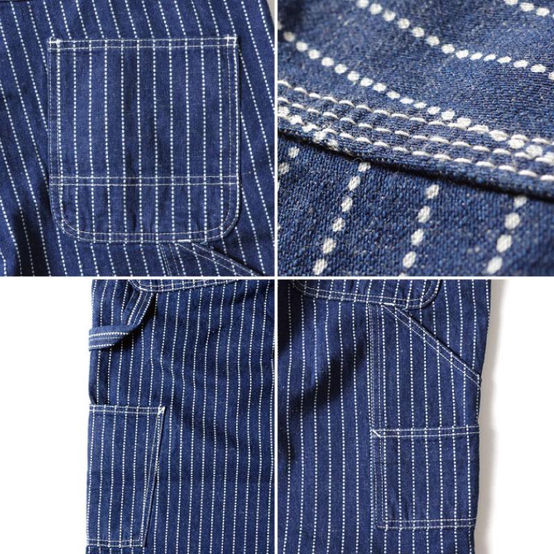 HOUSTON ヒューストン ウォバッシュ ストライプ ペインターパンツ 36