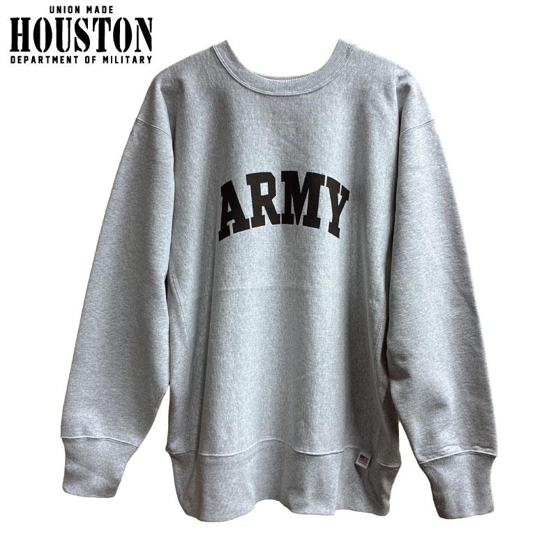 HOUSTON USMA スウェット トレーナー グレー Mサイズ HOUSTON（ヒューストン） ARMY アーミープリント ミリタリースウェット