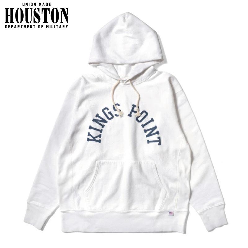 ヒューストン USAFA プリント ミリタリースウェット パーカー L 白系 HOUSTON（ヒューストン） 22269 U.S.コットン USAFA プリント